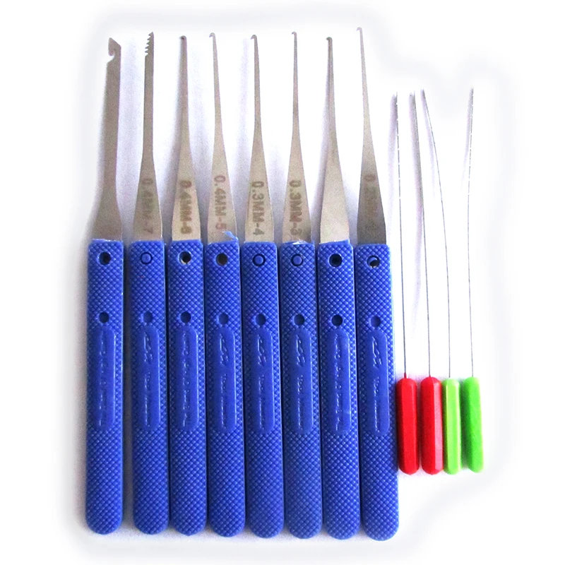 

12Pcs Lock Broken Key Extractor Locksmith Tool Locksmith Supplies Hand Tools Lock Pick Set Row Tension Wrench Tool