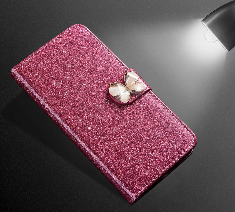 Flip Leather Glitter Phone Case For Nokia 5 6 7 plus 8 1 3.1 Plus 5.1 x5 6.1 6 x6 Luxury Wallet Cover Cases