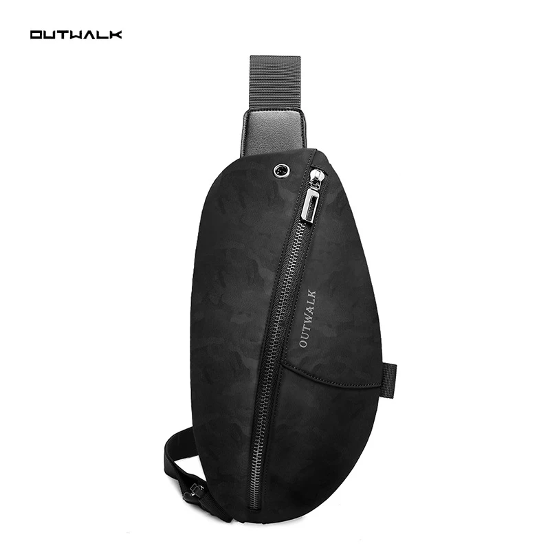 Camo Shoulder Bag Модные мужские сумки через плечо с карманами, повседневная спортивная Сумочка для наушников, маленькая нагрудная сумка, сумка с ремнем для денег и телефона - Цвет: Camo Shoulder Bag