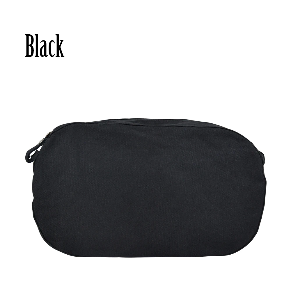 Tanqu чистый цвет холст подкладка для большой Omoon Obag ткань внутренний карман вставка Органайзер водонепроницаемое покрытие - Цвет: Черный