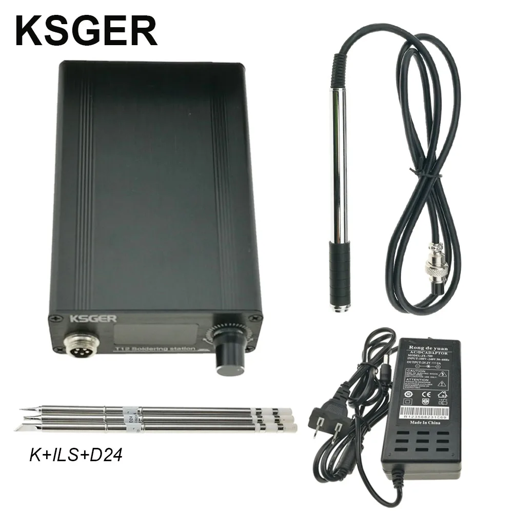 Sets 7 KSGER T12 паяльник станция литиевая батарея питание советы STM32 V2.1S OLED DIY наборы алюминиевый сплав FX9501 Электрический - Цвет: Sets 7