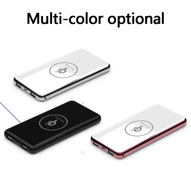 The lowest cost wireless charger 20000mah mobile power 5V 2.1A 5W external battery mobile power for iphone X Samsung millet