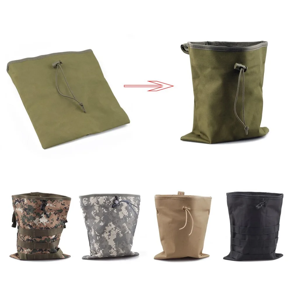 Tactical Nylon Magazine Drop Pouch Recycling Bag Mag Dump Pouch Sundries Drop Pouch Airsoft Military Gear