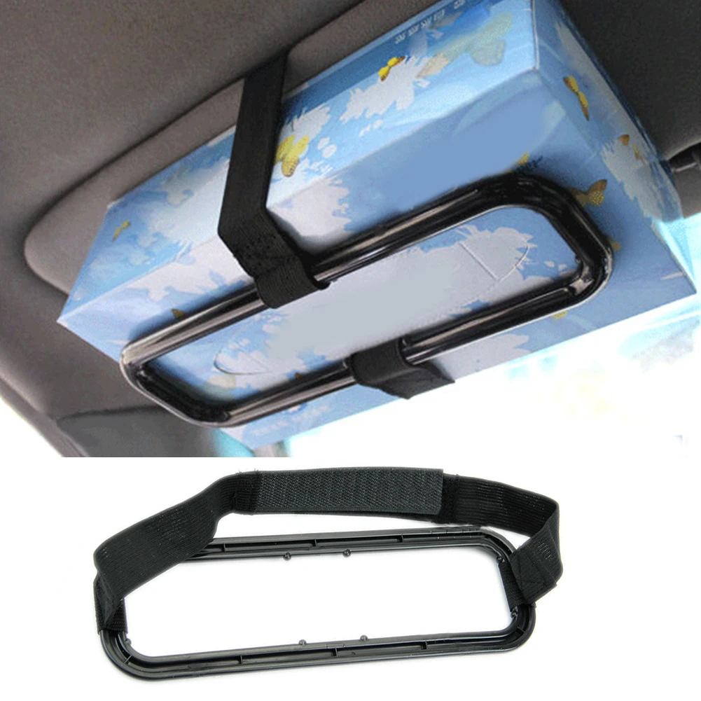 

Universal Car Sun Visor Tissue Box Holder PU Leather Tissue Box Cover Case For Paper Auto Organizer Accessories