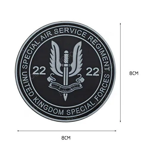 SAS Флаг Великобритании вышивка патч британской армии Военный боевой дух нашивки тактические эмблемы аппликации Великобритании вышитые значки - Цвет: 17