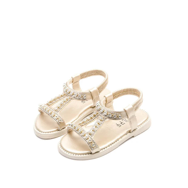 Top quality Summer Baby Girl Sandal Children Sandal princess sandal Fashion Rhinestone Kids Girls Shoes gold silver pink