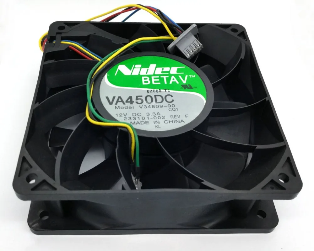 Оригинальный вентилятор охлаждения сервера Nidec VA450DC V34809 90 12 см в 3 А|cooling fan|nidec