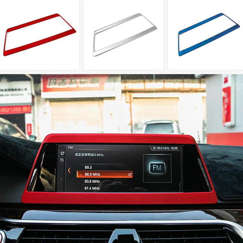 Автомобильный Стайлинг центральная консоль GPS навигация рамка для экрана
