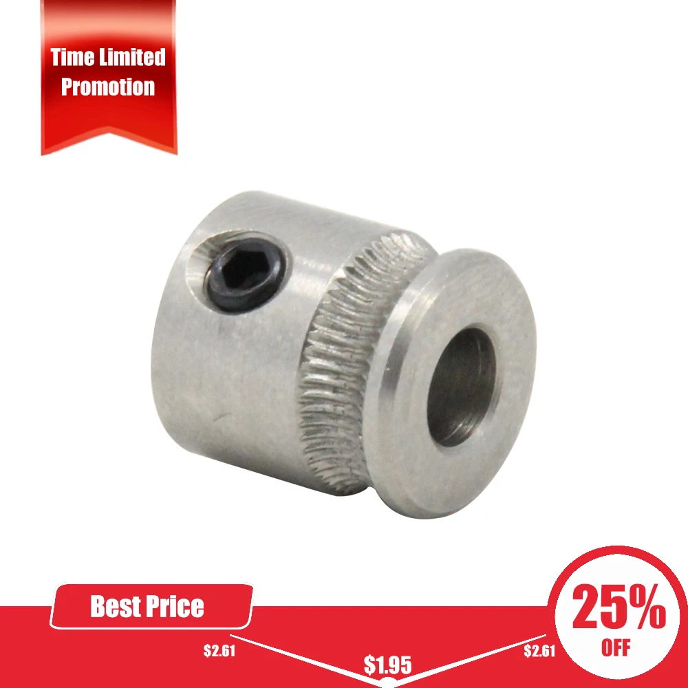 

MK8 MK7 driver gear stainless steel feed wheel 3d printer parts for 1.75mm filament extruder for 3D printer extrusor aimsoar