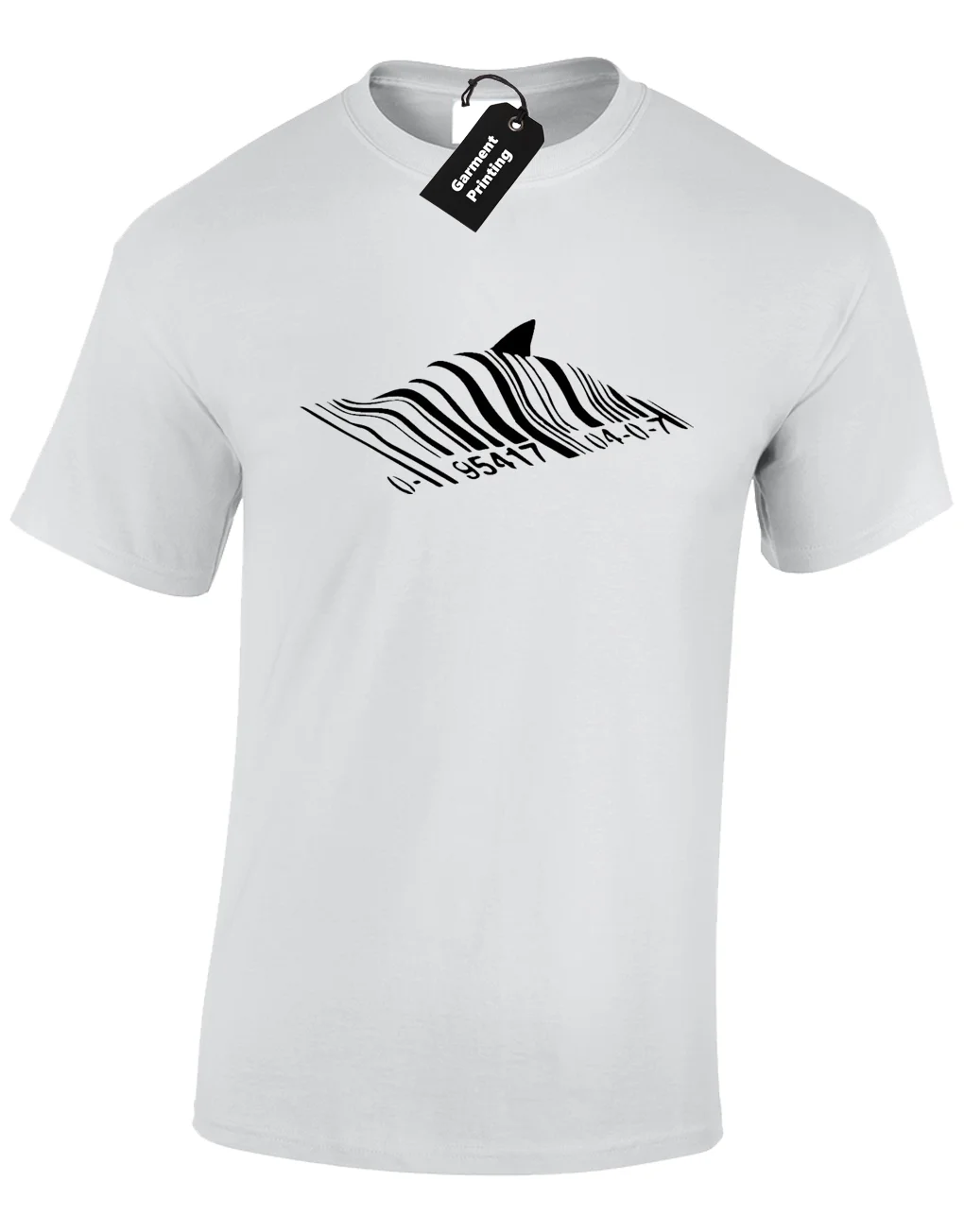 

BARCODE SHARK MENS T SHIRT FUNNY BANKSY DESIGN COOL GRAFFITI HIPSTER STREET ART
