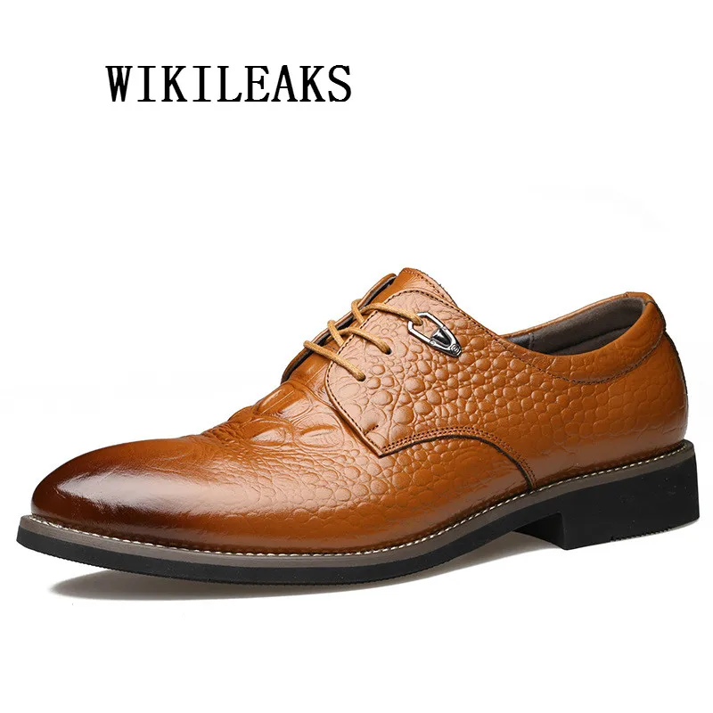 

men shoes crocodile skin oxford shoes for mens formal wedding dress shoes men italian zapatos hombre casual sapato masculino