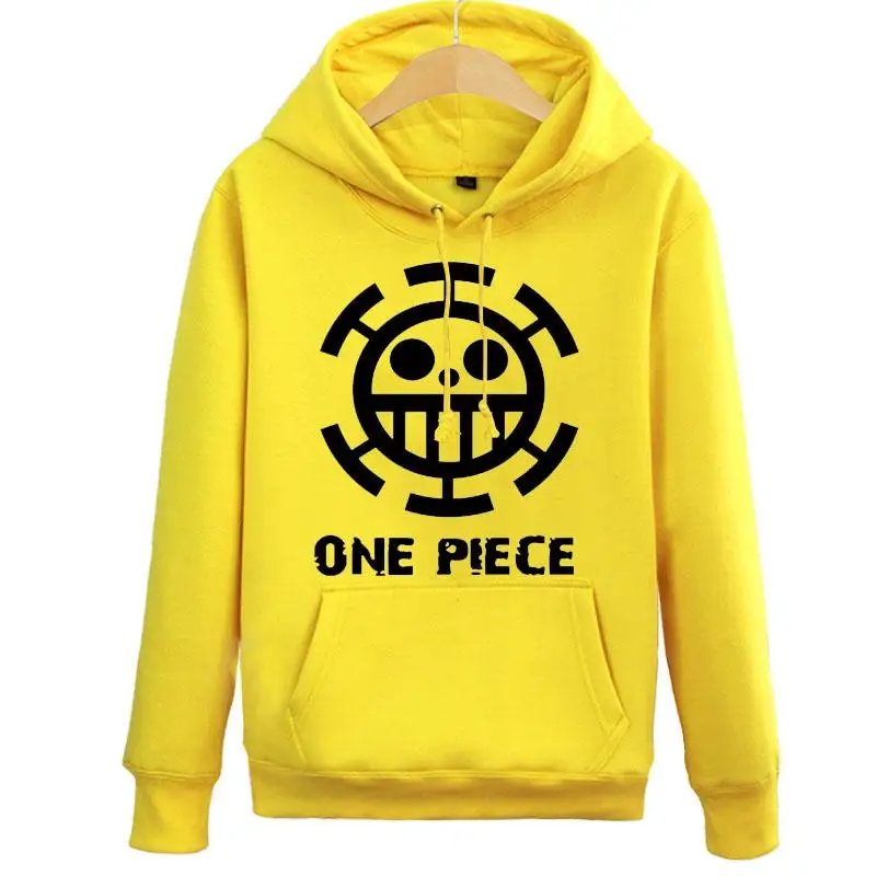 Высокое качество, унисекс, цельная толстовка, Trafalgar Law, толстовка с капюшоном, пуловеры, толстовки, пальто - Цвет: Цвет: желтый