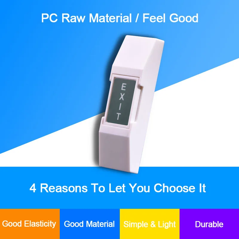 

Door Exit Button Release Push Switch For Door Access Control System Electronic Door Lock NO COM Lock Sensor Switch Access Push