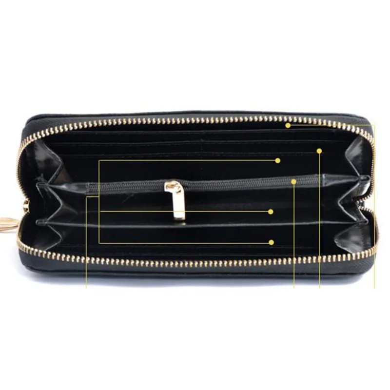 Vogue Star кошелек из натуральной кожи для женщин женские длинные кошельки Женская