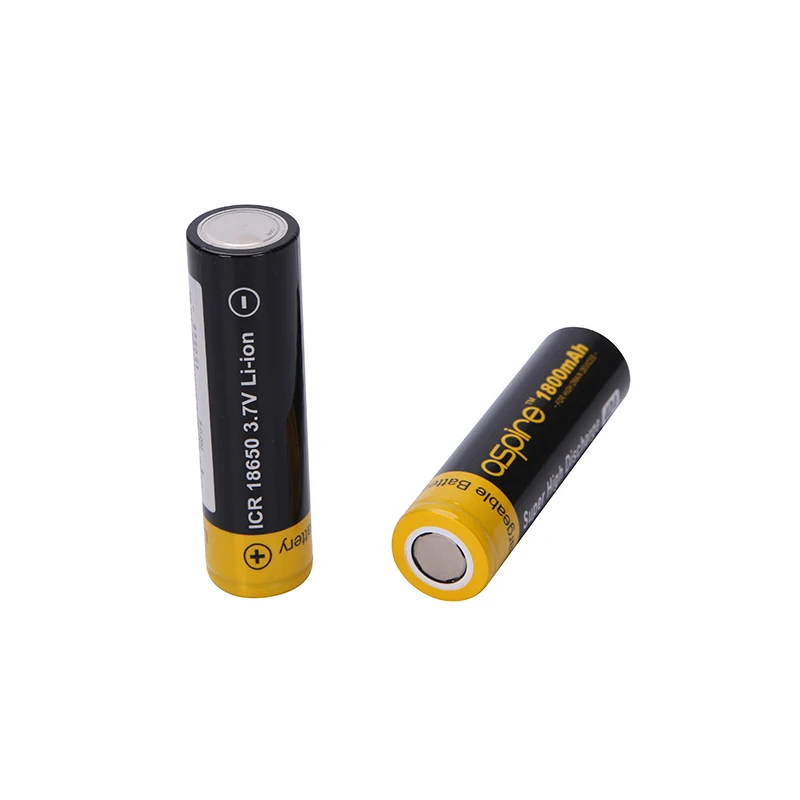 2pcs Original Aspire 18650 battery 2600mAh 1800mAh Rechargeable ICR 18650 Li-ion battery for Electronic cigarette Box Mod Vape 03