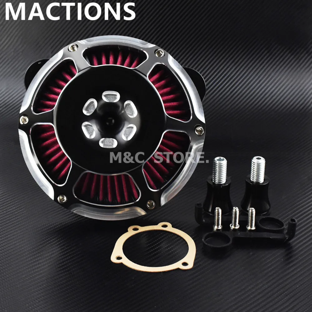 Motorcycle Air Cleaner Aluminum Black/Chrome For Harley Sportster 883 1200 XL Iron 48 72 2004-2016 2017-2019