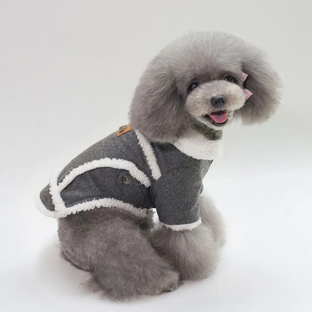 Fashion Dog Clothes Cotton Padded Jacket Pet Dogs Coat Soft Comfortable Thick Warm Autumn Winter Sweater Pet Supplies