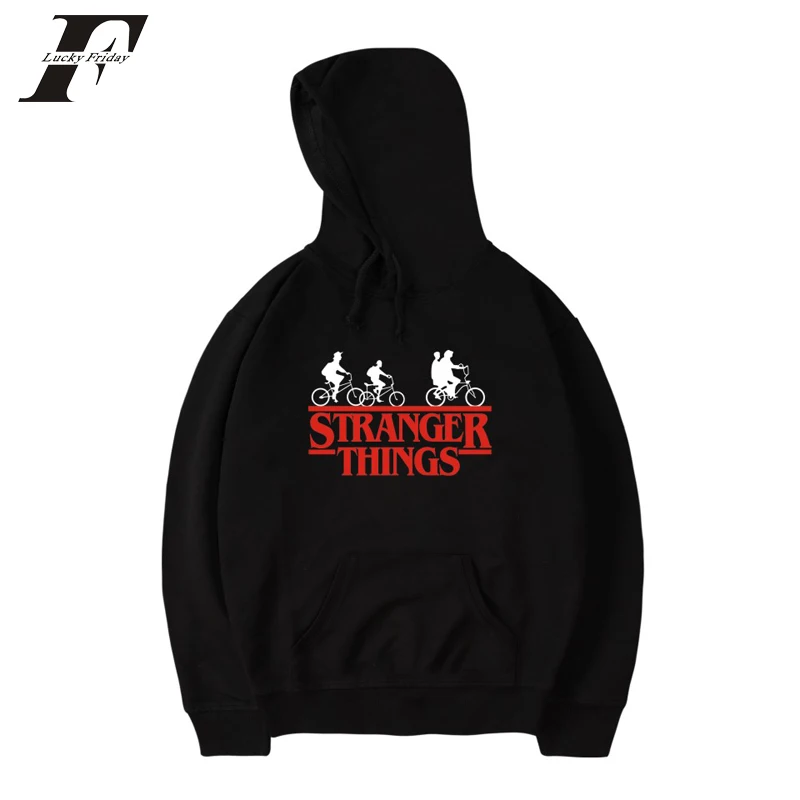 

LUCKYFRIDAYF 2018 Stranger Things moletom Men/Women oversized Hoodies sweatshirts TV Series Pullover hit hop Streetwear Clothes