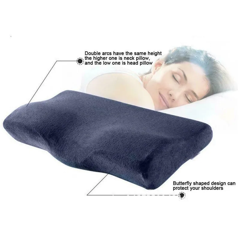 Head Neck Support Bamboo Contour Cot Bed Pillows Bamboo Cervical Orthopaedic