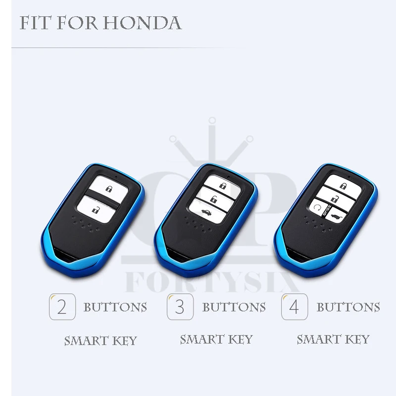 GPFORTYSIX слезы ангелов ТПУ Кристалл ключа автомобиля чехол держатель для Honda элизии CIVIC JADE SPIRIOR ACCORD ODYSSEY FIT