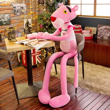 

Dalang Pink Panther Plush Toy Creative Cute Naughty Panther Doll Birthday Gift Funny Give People Plush stuffed animals