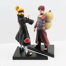 Naruto Deidara VS Gaara PVC Action Figures Collectible Model Toys set of 2 17CM Free Shipping