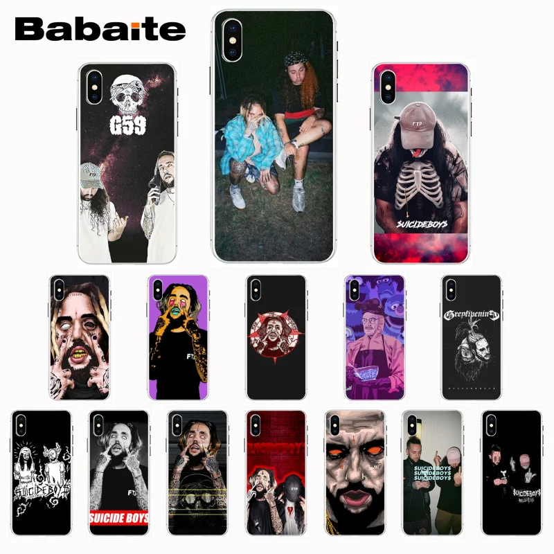 Babaite Suicide Boys Мягкий силиконовый чехол для телефона для iPhone X XS XR XSMax 6 6S 7 7plus 8 8Plus 5 5S 5c SE coque11 11pro 11promax