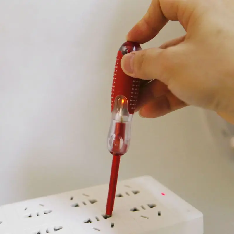 

100-500V Voltage Indicator Cross & Slotted Screwdriver Electric Test Pen Durable Insulation Electrician Home Tool
