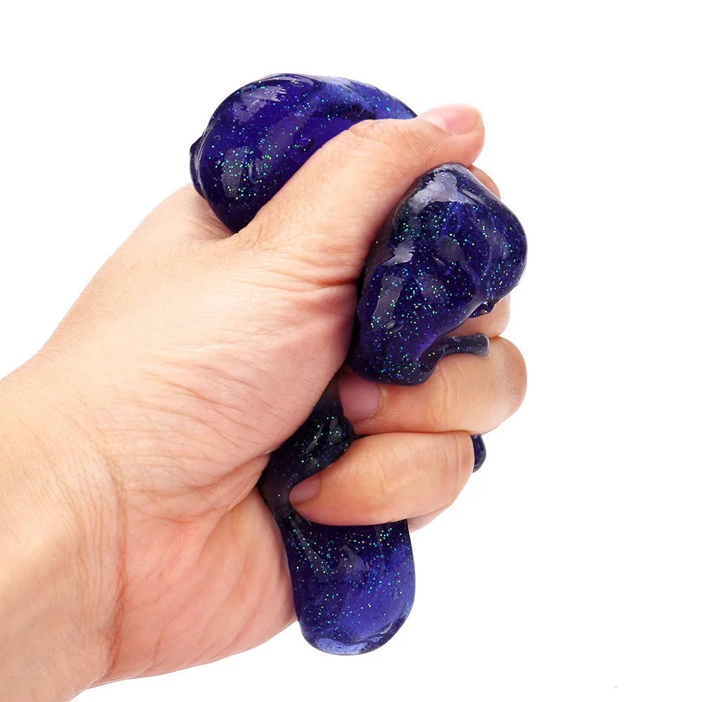 Творческий Смешные Magic Super Sticky Цвет flash Косметическая пудра слизь Squishy Ароматические стресс дети глины игрушка# Dropship