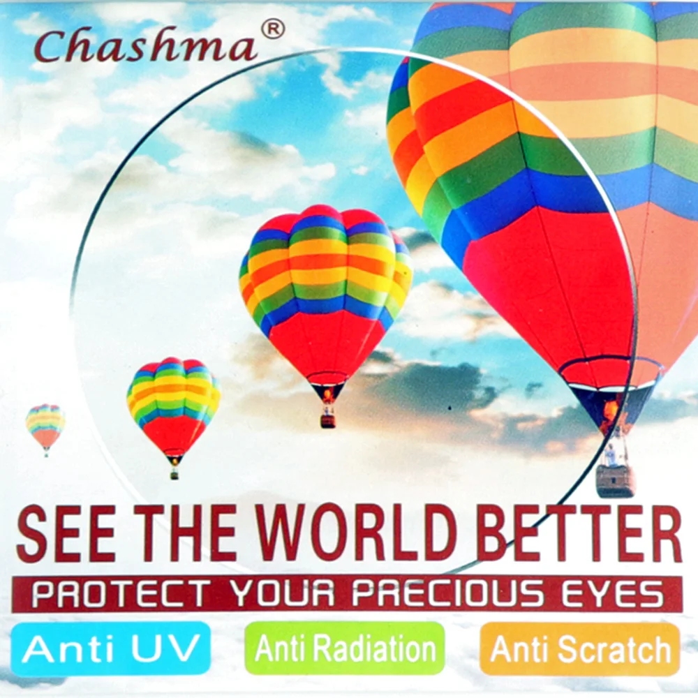 Chashma High Quality Index 1.56 Clear Lenses HMC Asphere Prescription Green Coating Lenses Anti Radiation for Myopia Glasses