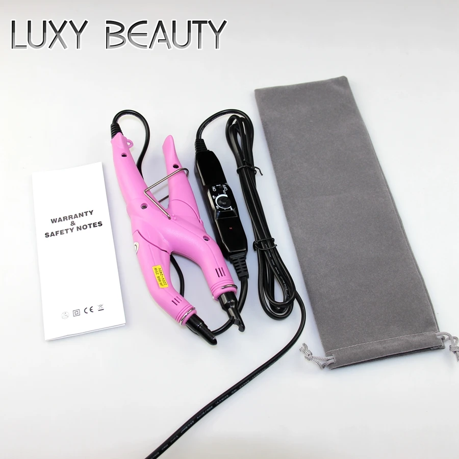 Loof 668 Style Fusion Hair Extension Tools Hair Connector Iron for U Nail Flat Tip Hair Control Temperature