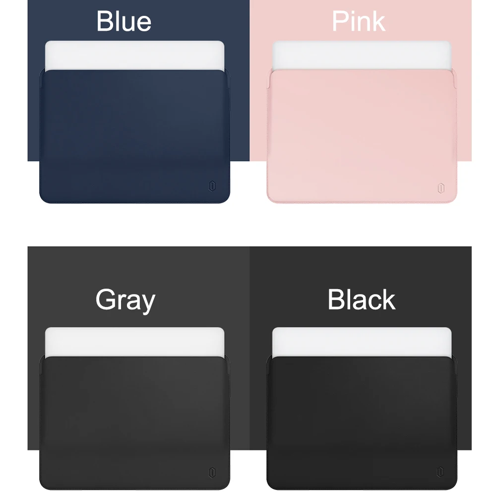 WiWU Laptop Sleeve for MacBook Air 13 Case Water-resistant PU Leather Laptop Case for MacBook Pro 13 Ultra-slim for MacBook Pro