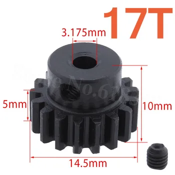

Steel Metal Motor Pinion Gear 17T 0.8 Module For 1:10 Himoto E10 E10XB E10XBL Tanto Off Road Buggy Spare Parts