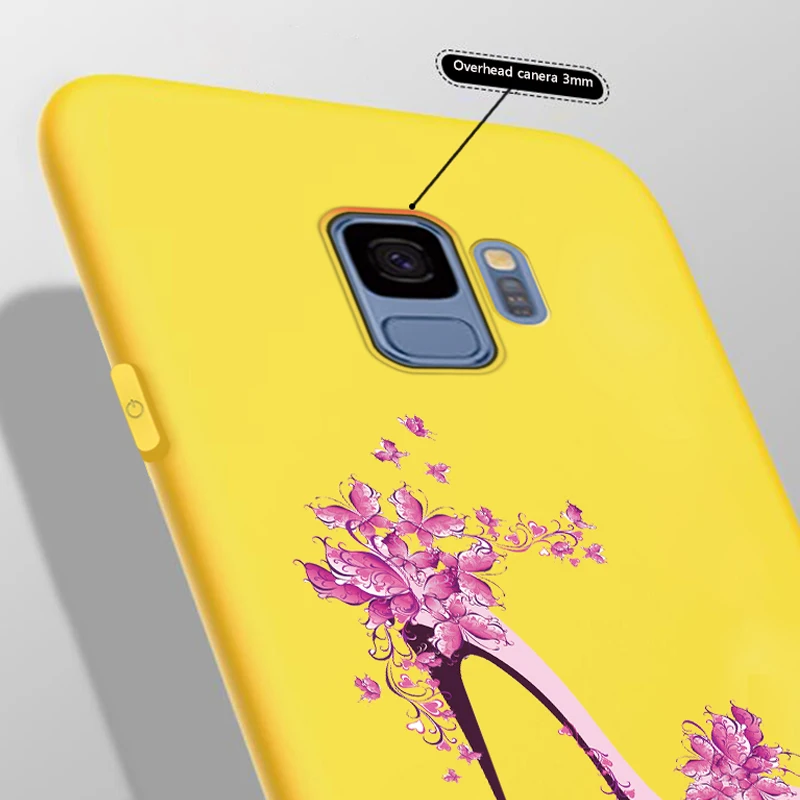 JURCHEN цветочный женский чехол для телефона Samsung Galaxy S9 S8 Plus S6 S7 Edge задняя