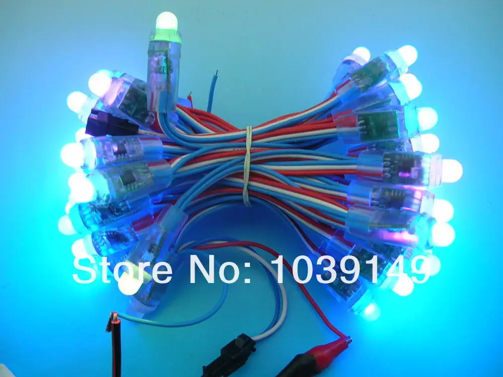 DC5V вход 12 мм канал письмо водонепроницаемый модуль пикселей WS2811 RGB LED Строка 50 pixel/строка с t-1000b Pixel LED контроллер