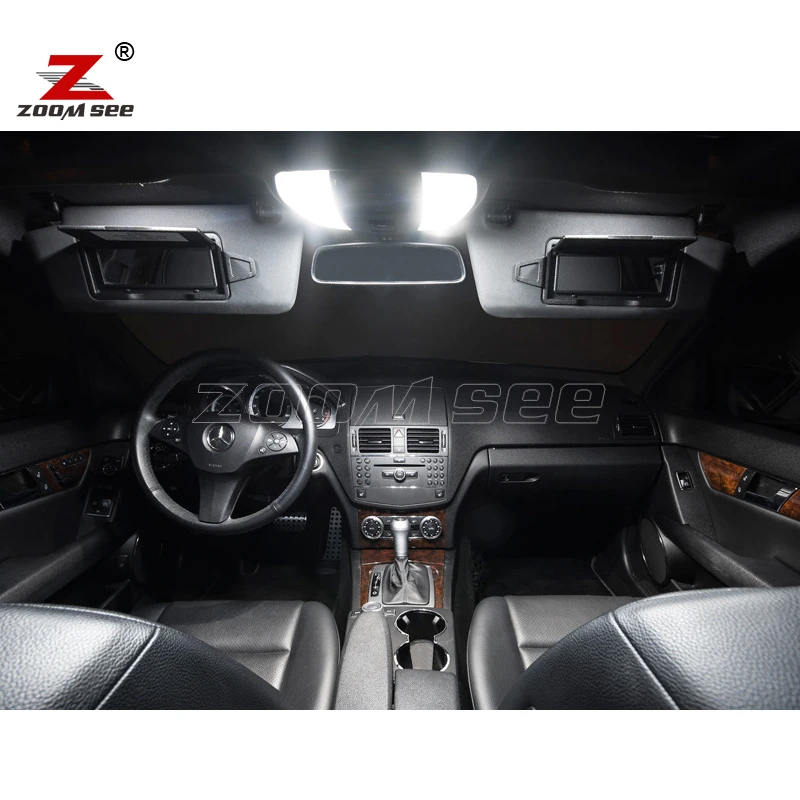 Us 18 45 29 Off 17pcs Led Lamp Interior Dome Light Kit For Mercedes Benz C Class W204 Sedan C180 C200 C220 C250 C300 C350 08 14 In Signal Lamp