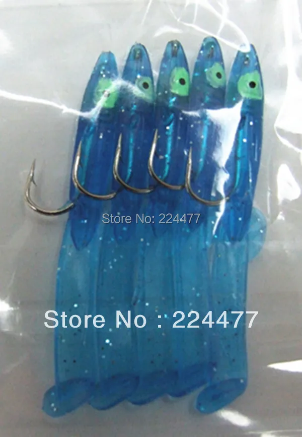 9cm With Hook New Soft Fishing Baits Soft Eel False Bait For Sea/fresh