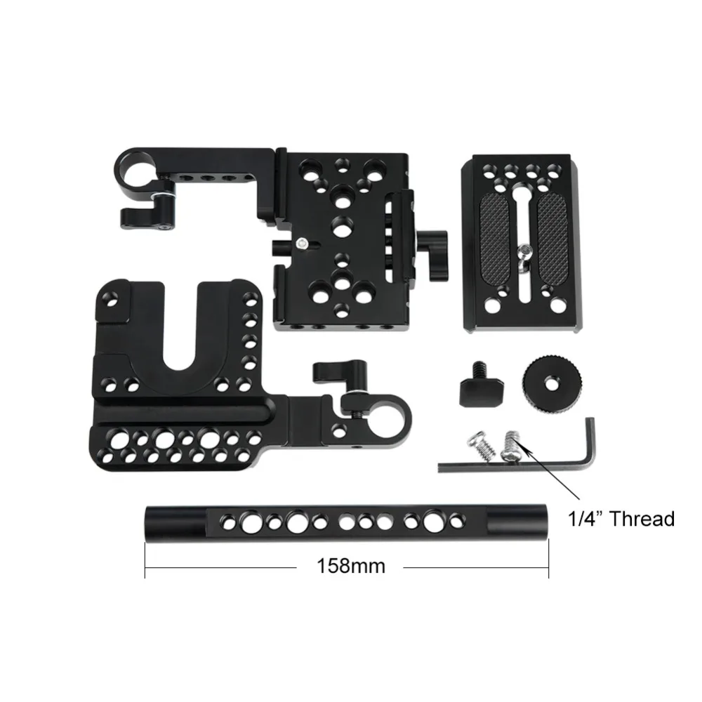 NICEYRIG DSLR Rig установка для камеры Canon для Nikon для Matsushita для sony быстросъемная пластина для сыра Rod 1/4 аксессуары для камеры