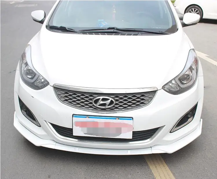 Для hyundai Elantra ABS задний бампер диффузор протектор для 2012- Elantra обвес бампер задний передний Лопата губы задний спойлер