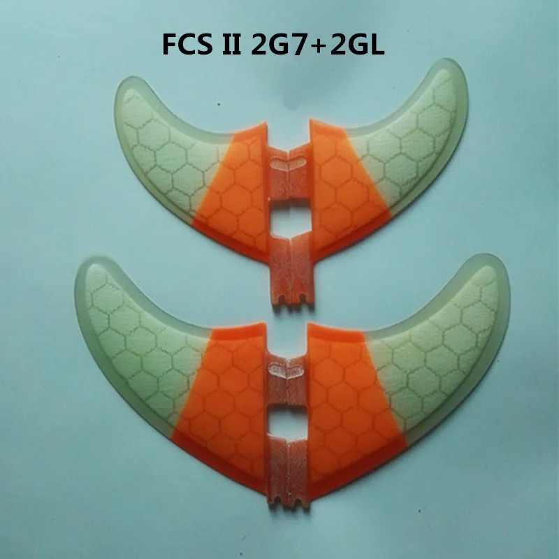 Srfda Размер 2 шт. G7+ 2 шт. GL quad плавники 4 шт./лот Высокое качество Для Серфинга Будущем FCS II плавники с стекловолокна мед гребень материал - Цвет: FCS II 2G72GL