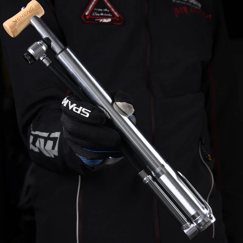 

Floor Bicycle Pumps Mini Alloy Bike Foot Pump Presta Schrader Valve Bicycle Air Pump Tire Air Inflator Bike Cycling Pump