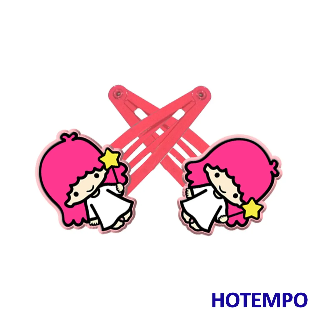 

Japan Cute Cartoon Little Twin Stars Lala Baby Girl Hair Accessories Kawaii Hairpin Elastic HairBands Hair Clip for Kids Gift