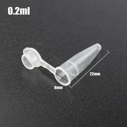100-Pack Clear Plastic Storage Bottles with Caps (0.2ml-10ml Capacity) (0.2ml)