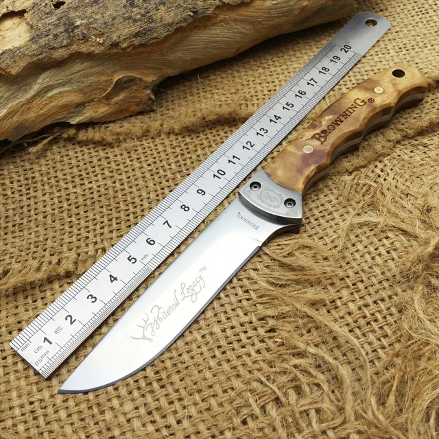 Quality Browning Fixed Blade Knife 7Cr17Mov Blade Tactical Knife,EDC