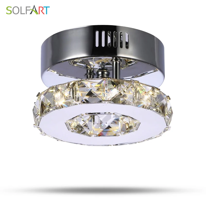

SOLFART lamp ceiling lights luminaria LED crystal corridor balcony small decorate ceiling light grill light led lamp MB8093-8G
