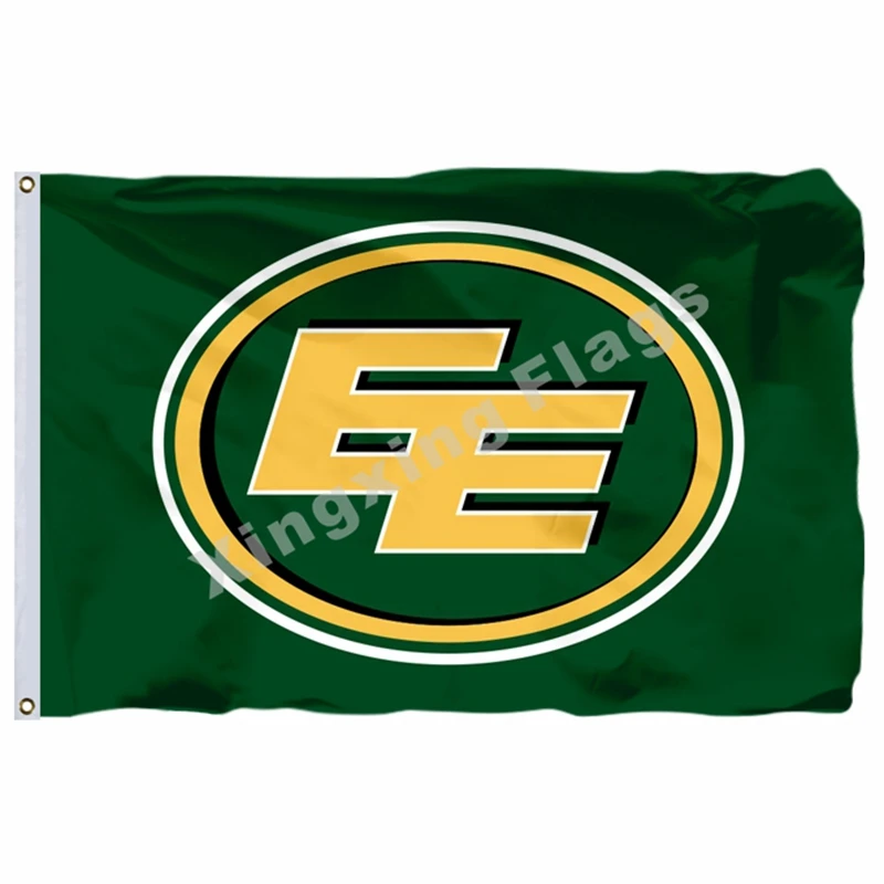 EDMONTON ESKIMOS EE CFL LOGO 3' X 5' FEET FLAG BANNER . NEW EDMONTON ESKIMOS EE CFL LOGO 3' X 5' FEET FLAG BANNER . NEW