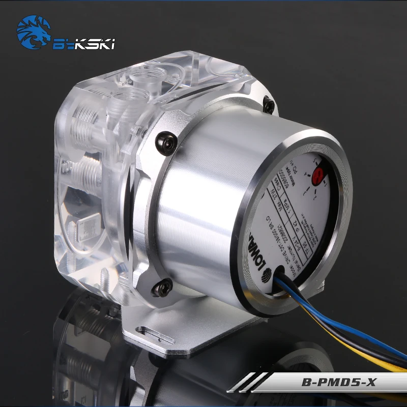 

B-PMD5-X Original Bykski super quiet cooler Manual speed control big 4PIN 12V TOP 23W D5 Pump Water Cooling System Cover Stable
