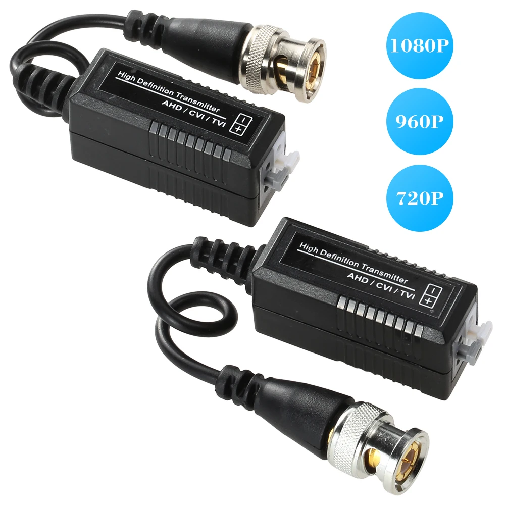 Anpwoo BNC HD 2M 3M CCTV с витой фотокамерой пара адаптеров CVI/TVI/AHD пассивный видео Balun Male к UTP
