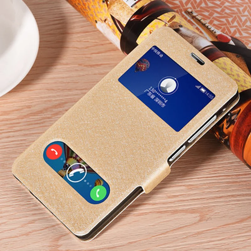 Для huawei Honor 3C чехол для телефона с окошком для просмотра из искусственной кожи в виде ракушки для huawei Honor 3 C флип чехол H30-T00 H30-T10 H30-U10 задняя крышка
