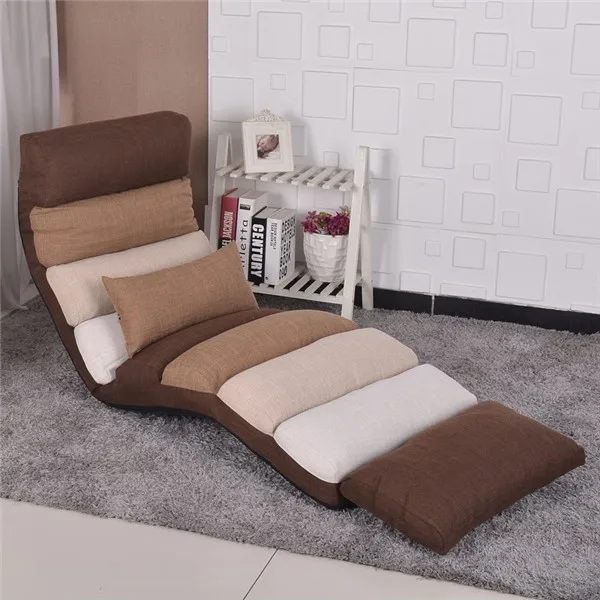 Современный классический шезлонг, диван-стул, домашняя гостиная, мягкий шезлонг, 6 цветов, Складная регулируемая кровать для сна, гостиная